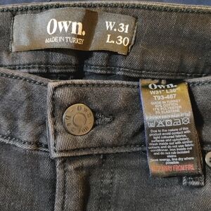 Women's Straight Leg Jeans - Black